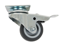 Möbelhjul m/broms Ø50 mm Mörkgrå Home>it